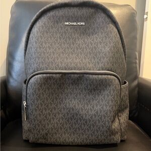 Michael Kors Charcoal Monogram Backpack